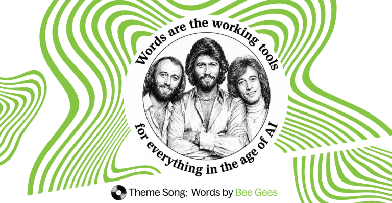 words by bee gees and ai content creation