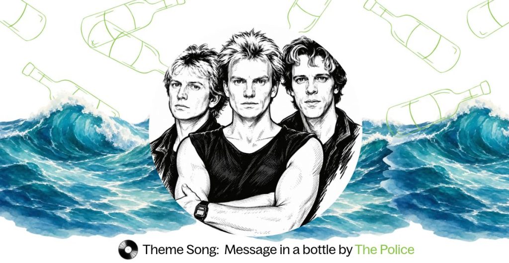 RockingGEO the police message in a-bottle
